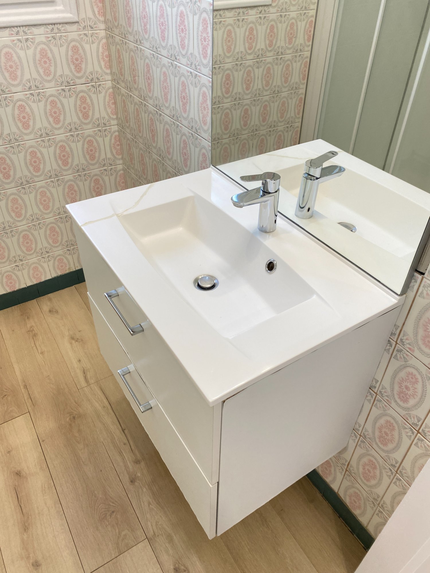 Lavabo propre fin de location