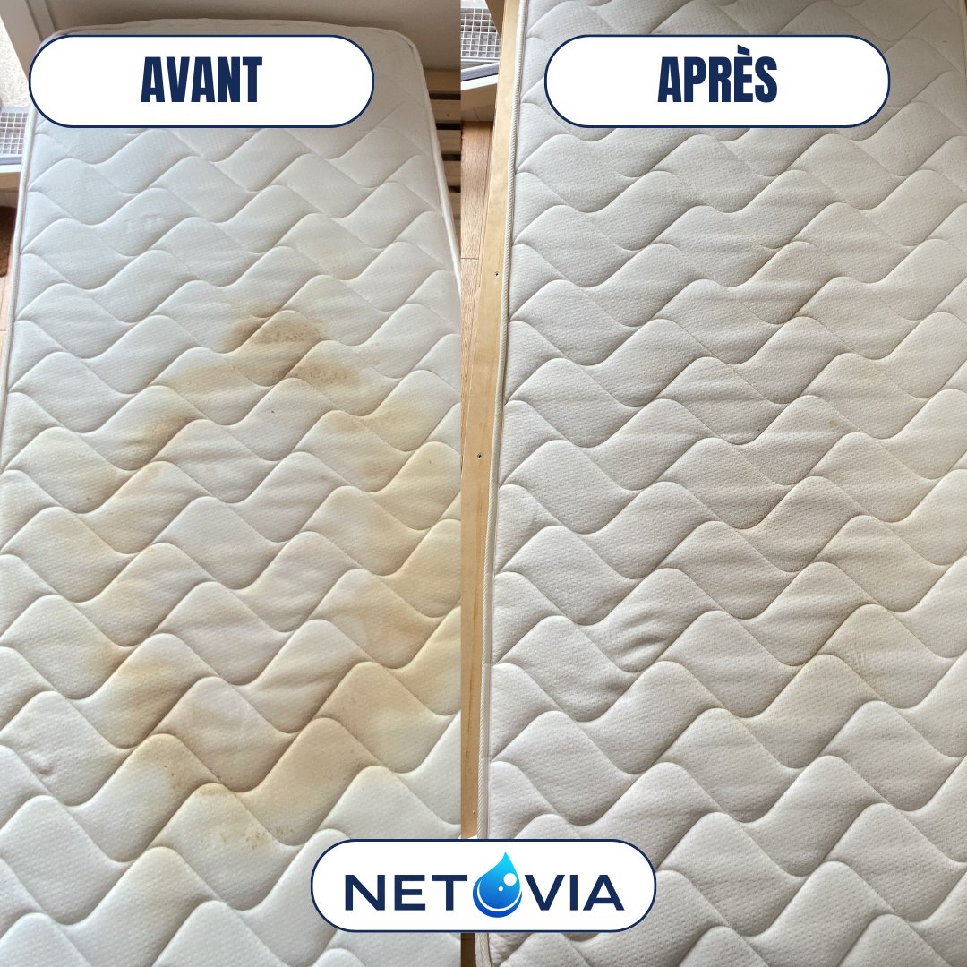 Nettoyage matelas avant après Vendée